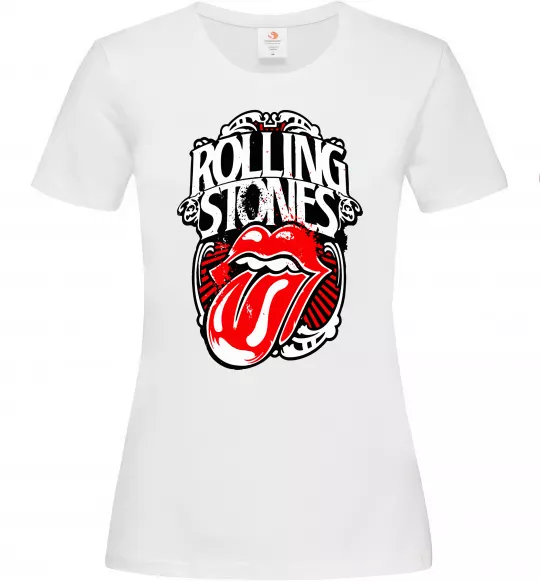 Жіноча футболка The Rolling Stones retro Білий фото