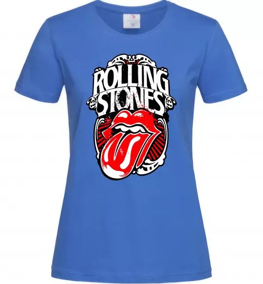 Жіноча футболка The Rolling Stones retro Яскраво-синій фото