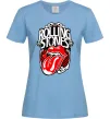 Жіноча футболка The Rolling Stones retro Блакитний фото