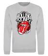 Свитшот The Rolling Stones retro Серый меланж фото
