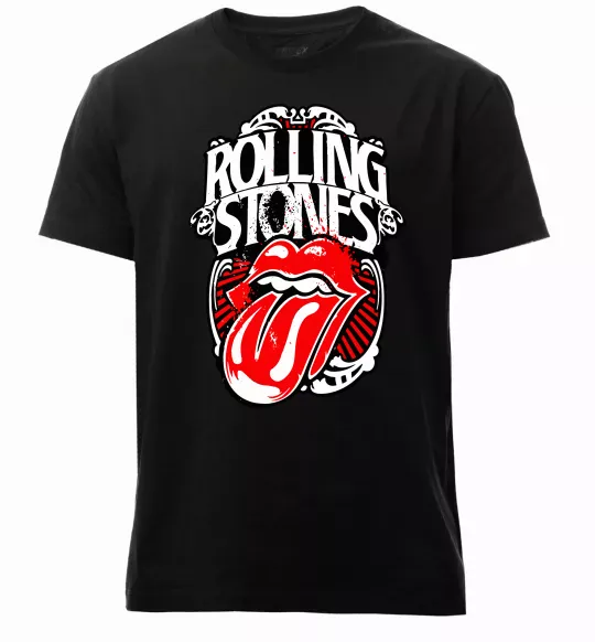 Чоловіча преміум футболка The Rolling Stones retro Чорний фото