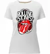 Жіноча преміум футболка The Rolling Stones retro Білий фото