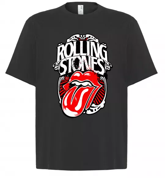 Футболка Оверсайз The Rolling Stones retro Черный фото