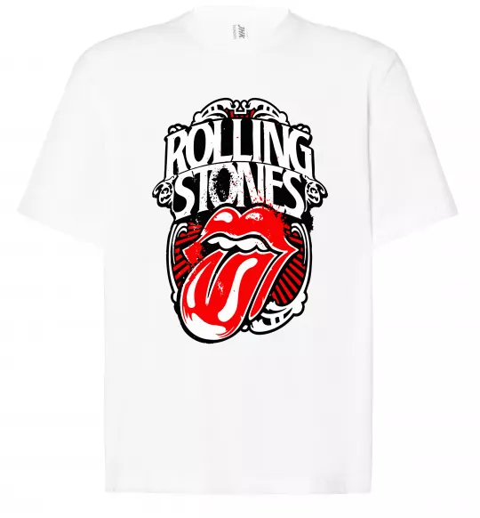 Футболка Оверсайз The Rolling Stones retro Белый фото