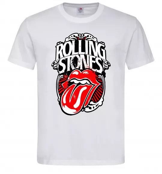 Мужская футболка The Rolling Stones retro Белый фото