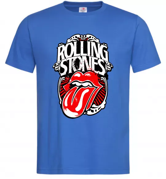 Мужская футболка The Rolling Stones retro Ярко-синий фото