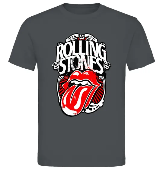 Мужская футболка The Rolling Stones retro Графит фото