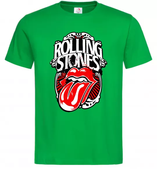 Мужская футболка The Rolling Stones retro Зеленый фото