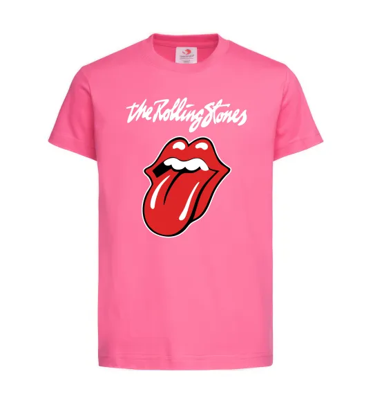 Детская футболка The Rolling Stones Ярко-розовый фото
