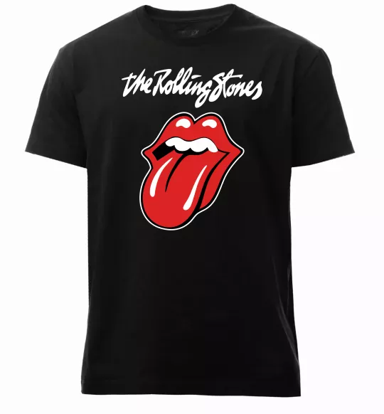 Мужская премиум футболка The Rolling Stones Черный фото