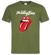 Мужская футболка The Rolling Stones Оливковый фото