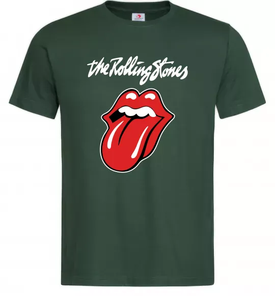 Мужская футболка The Rolling Stones Темно-зеленый фото