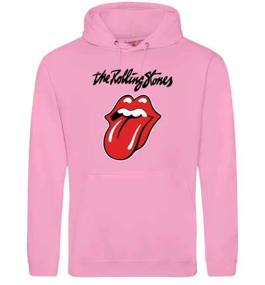 Мужская толстовка (худи) The Rolling Stones Розовый фото