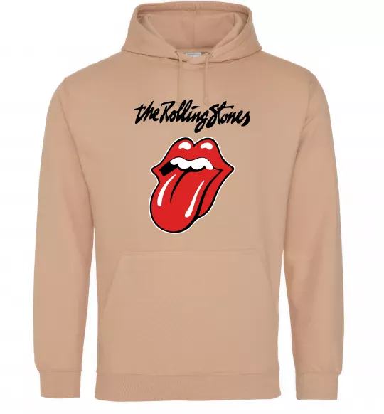 Мужская толстовка (худи) The Rolling Stones Песочный фото