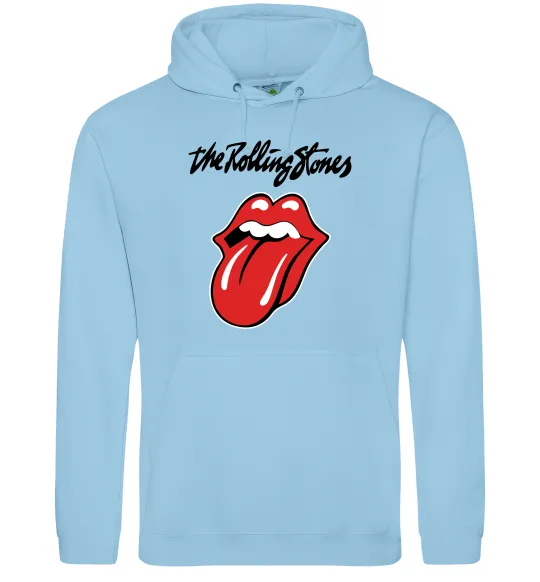 Мужская толстовка (худи) The Rolling Stones Голубой фото