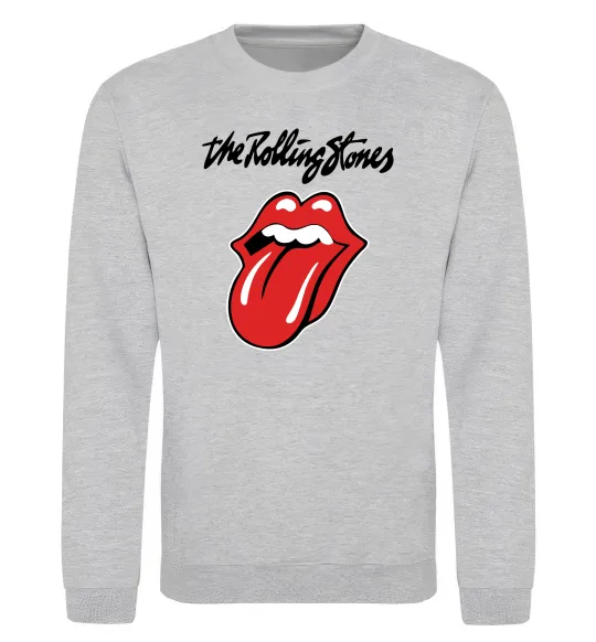 Свитшот The Rolling Stones Серый меланж фото