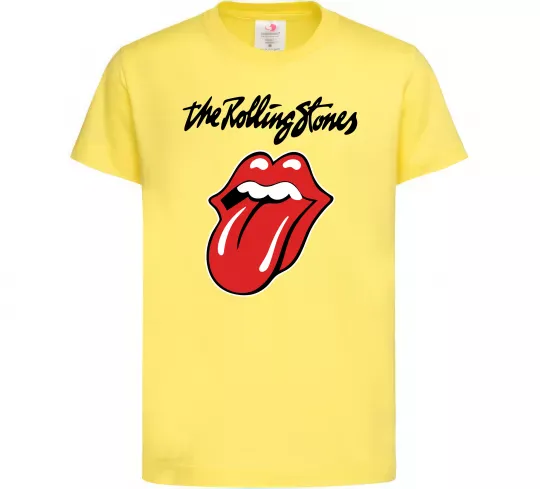 Дитяча футболка The Rolling Stones Лимонний фото