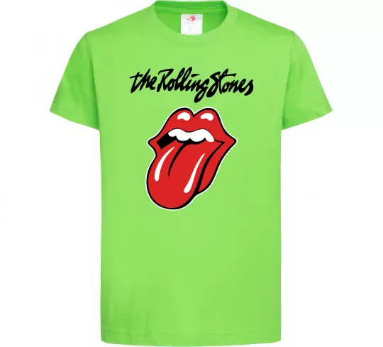 Дитяча футболка The Rolling Stones Лаймовий фото