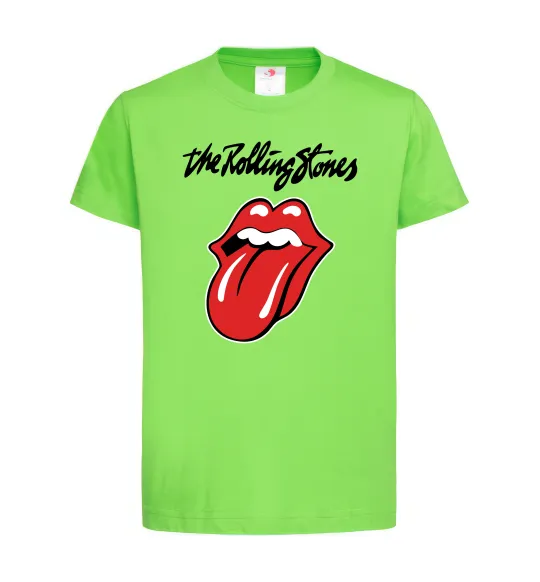 Детская футболка The Rolling Stones Лаймовый фото