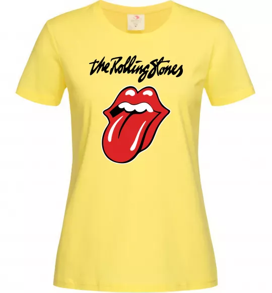 Женская футболка The Rolling Stones Лимонный фото