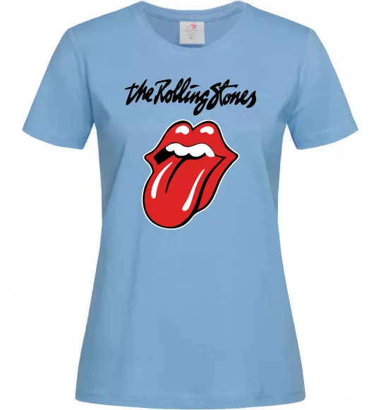 Женская футболка The Rolling Stones Голубой фото