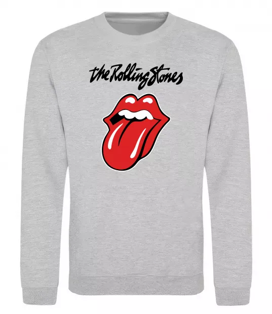 Свитшот The Rolling Stones Серый меланж фото