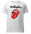Мужская премиум футболка The Rolling Stones Белый фото