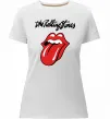 Женская премиум футболка The Rolling Stones Белый фото