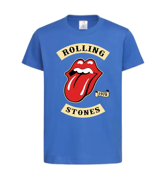 Дитяча футболка The Rolling Stones 1978 Яскраво-синій фото