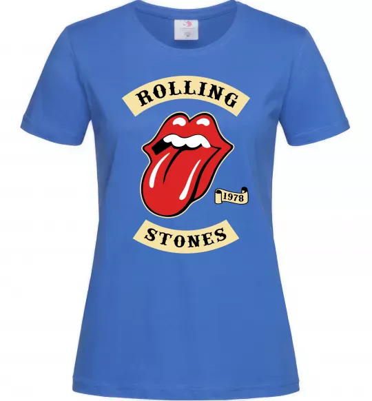 Женская футболка The Rolling Stones 1978 Ярко-синий фото