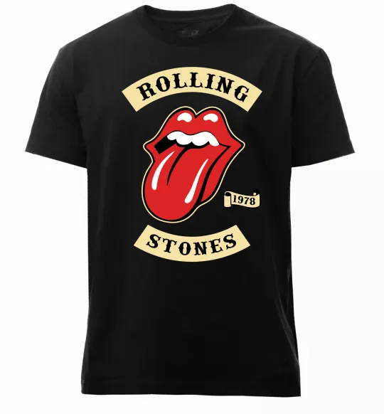 Мужская премиум футболка The Rolling Stones 1978 Черный фото