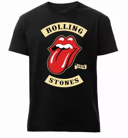 Мужская премиум футболка The Rolling Stones Черный фото