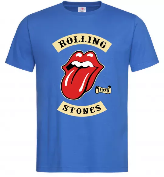 Мужская футболка The Rolling Stones 1978 Ярко-синий фото