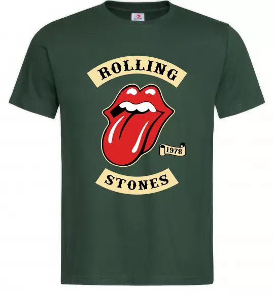 Мужская футболка The Rolling Stones 1978 Темно-зеленый фото