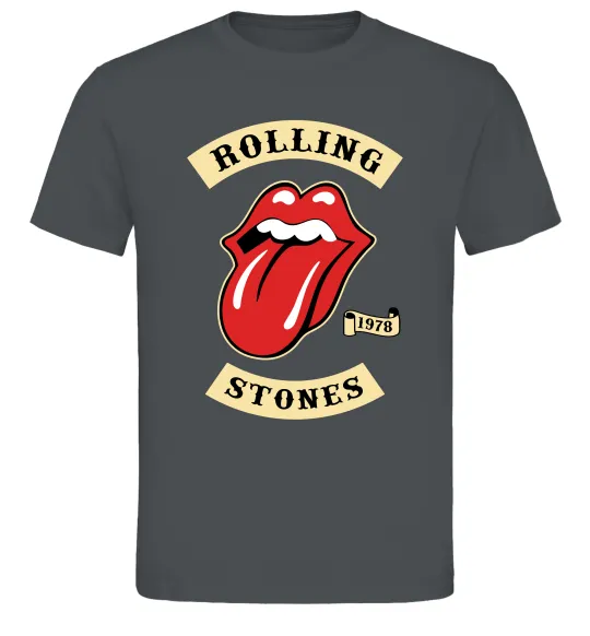 Мужская футболка The Rolling Stones 1978 Графит фото