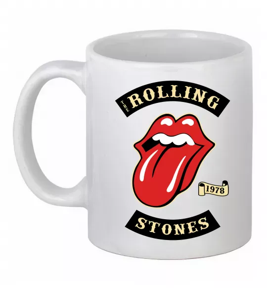 Чашка керамическая The Rolling Stones 1978 Белый фото