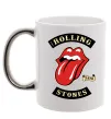 Чашка с цветной ручкой The Rolling Stones 1978 Серебро фото
