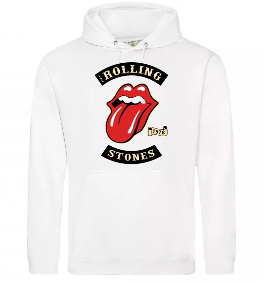 Мужская толстовка (худи) The Rolling Stones 1978 Белый фото