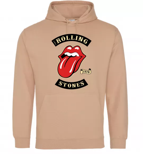Женская толстовка (худи) The Rolling Stones 1978 Песочный фото