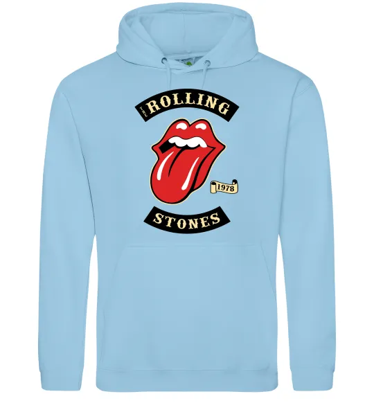 Женская толстовка (худи) The Rolling Stones 1978 Голубой фото