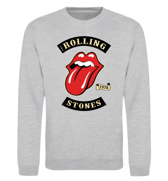 Світшот The Rolling Stones 1978 Сірий меланж фото