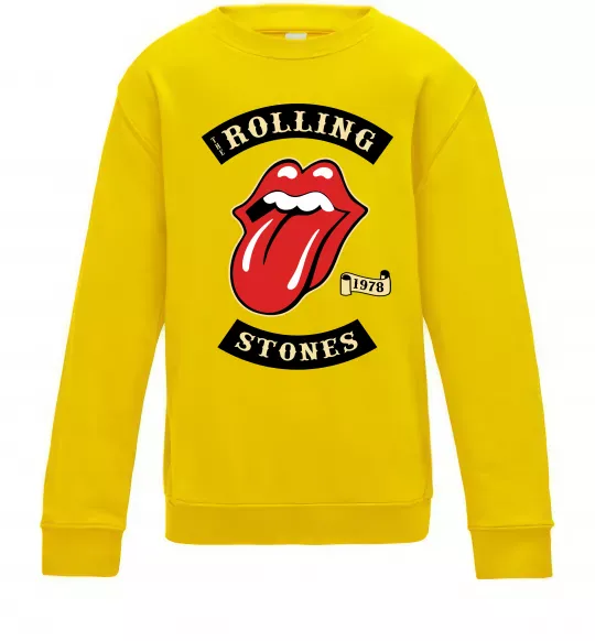Детский Свитшот The Rolling Stones 1978 Солнечно желтый фото