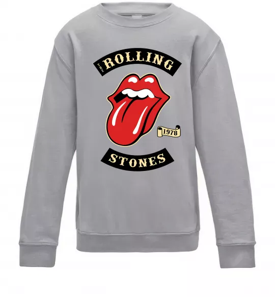 Детский Свитшот The Rolling Stones 1978 Серый меланж фото
