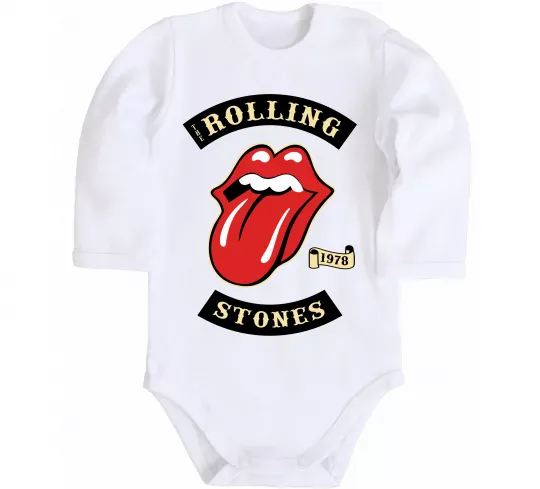 Детский боди The Rolling Stones 1978 Белый фото