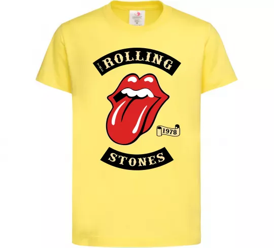 Дитяча футболка The Rolling Stones 1978 Лимонний фото