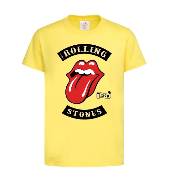 Дитяча футболка The Rolling Stones 1978 Лимонний фото