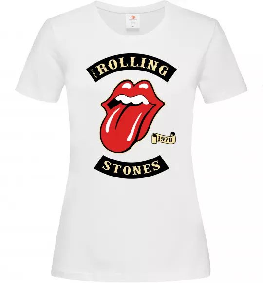 Женская футболка The Rolling Stones 1978 Белый фото