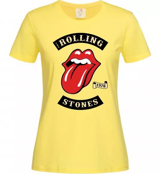 Женская футболка The Rolling Stones 1978 Лимонный фото