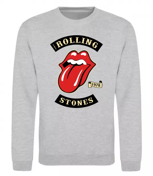 Свитшот The Rolling Stones 1978 Серый меланж фото