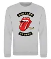 Свитшот The Rolling Stones 1978 Серый меланж фото